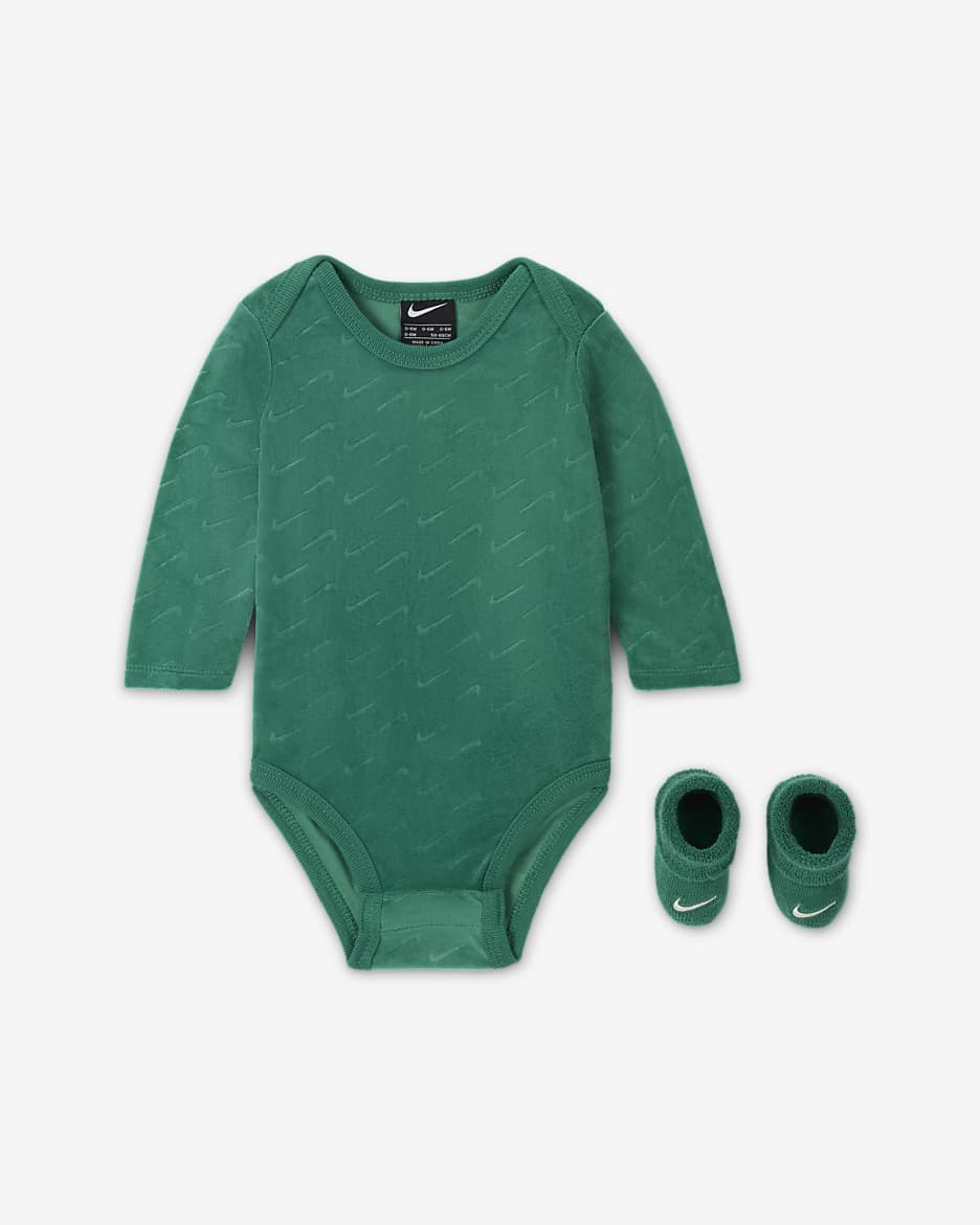 Nike taped long sleeve bodysuit best sale